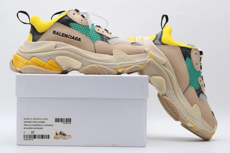 Balenciaga Triple S Neon white Green  yellow