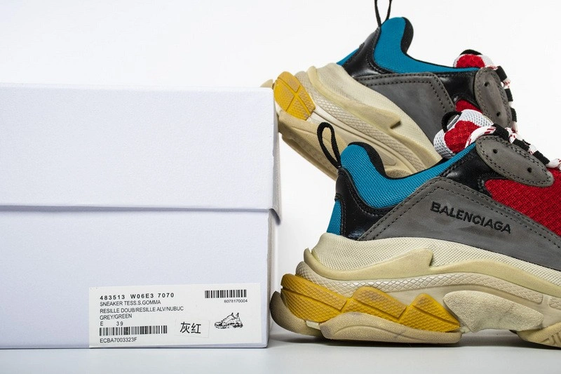 Balenciaga Triple S Trainer Blue Red 2018