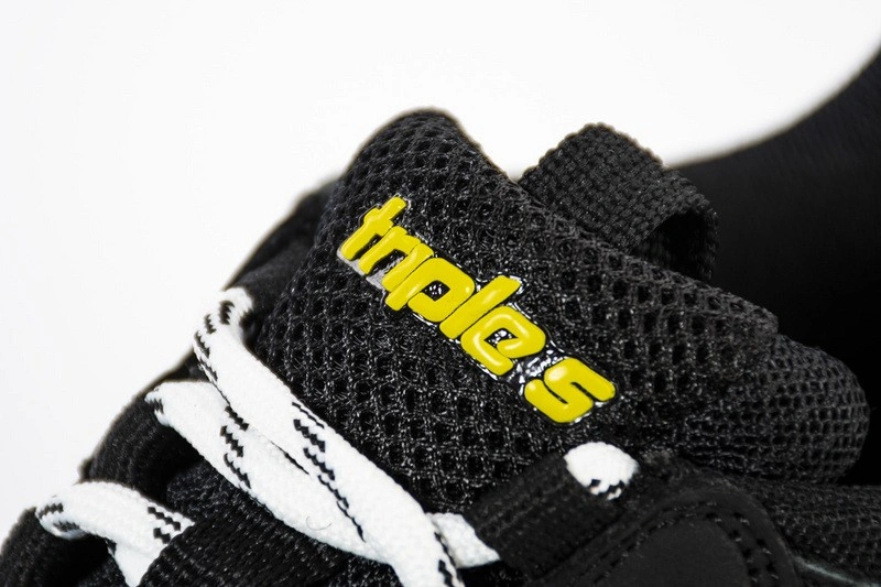 Balenciaga Triple S Trainers Black Yellow Women