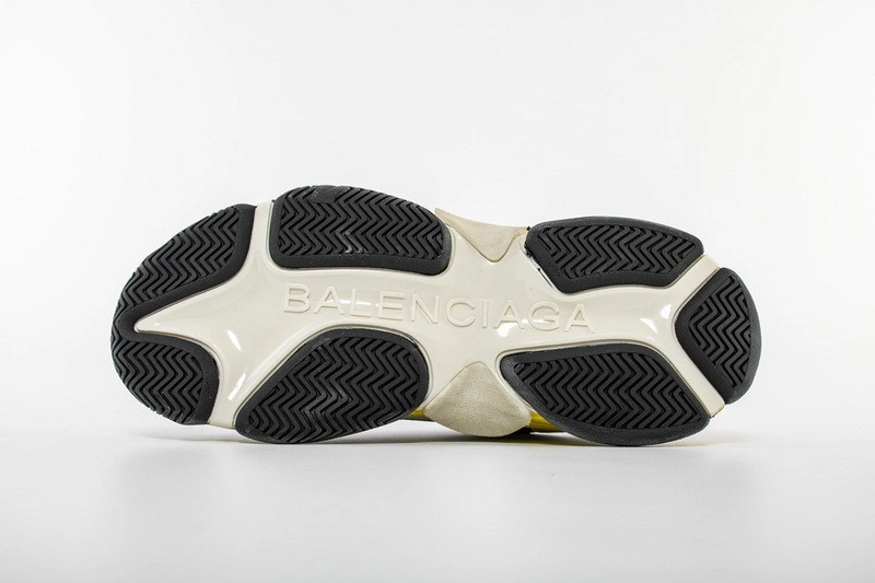 Balenciaga Triple S Trainers Black Yellow Women