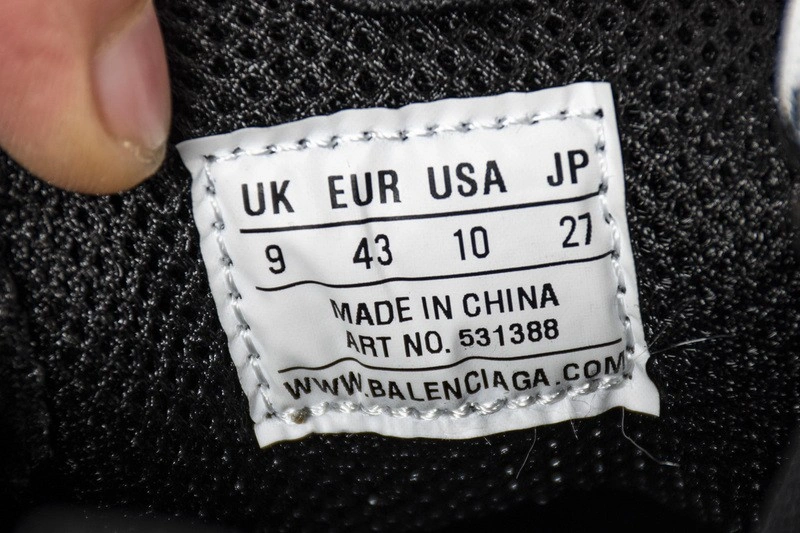 Balenciaga Triple S Trainers Black Yellow Women