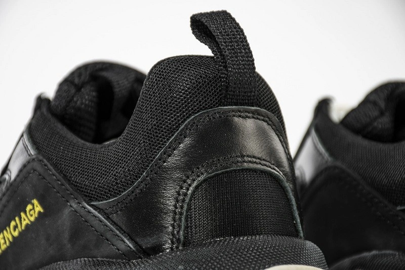 Balenciaga Triple S Trainers Black Yellow Women
