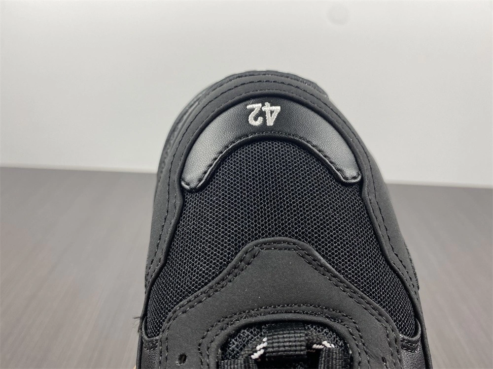 Balenciaga Triple S black with feather inside