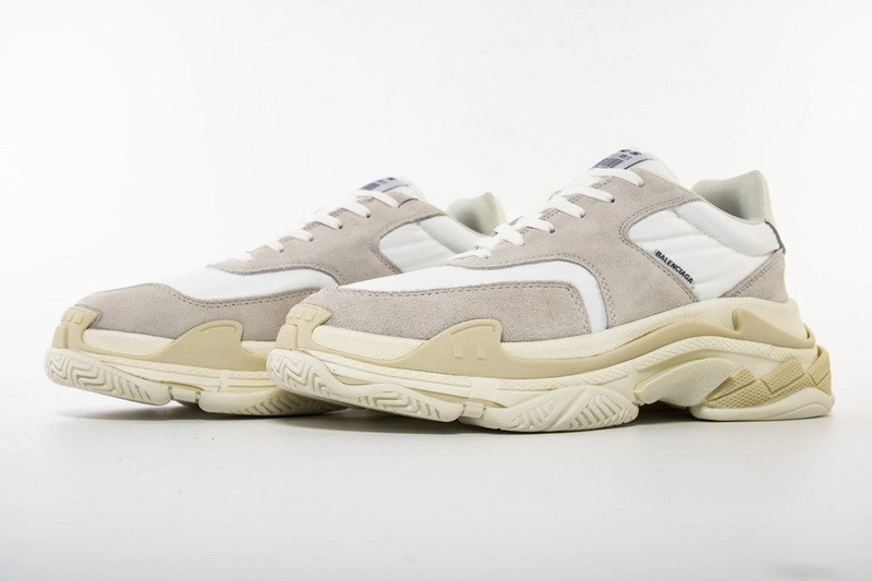 Balenciaga White Triple S Trainers