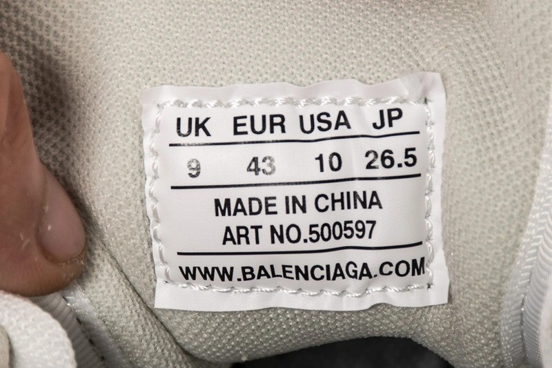 Balenciaga White Triple S Trainers
