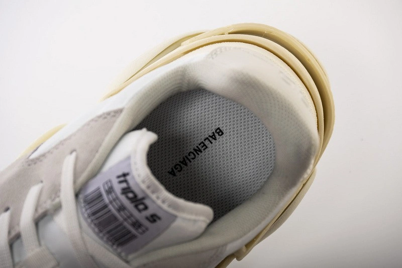 Balenciaga White Triple S Trainers