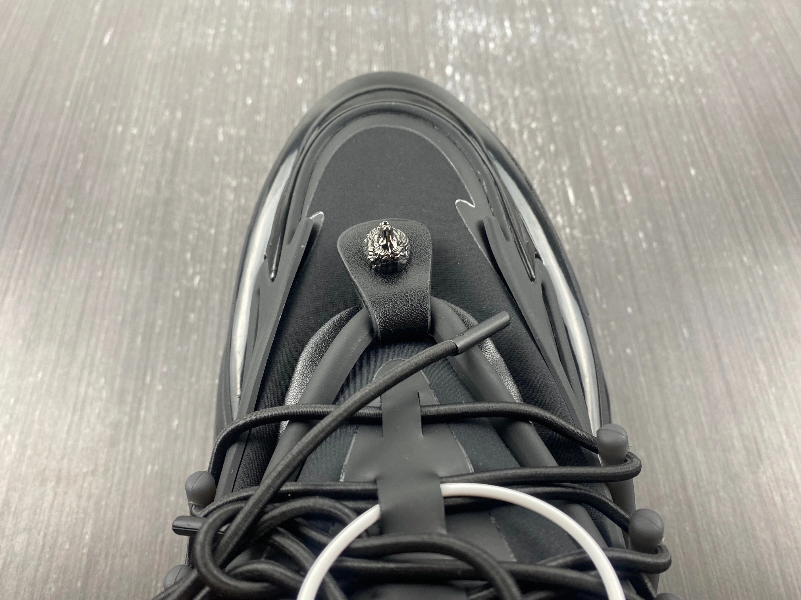 Balmain Leather Unicorn low-top sneakers Black Men YM1VJ309-KNSC