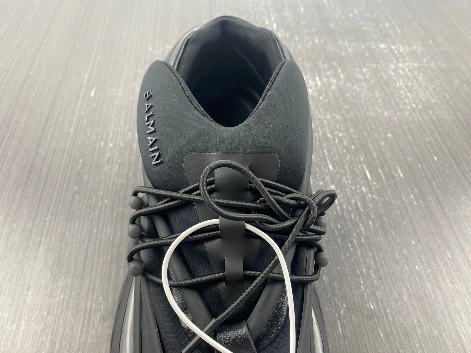 Balmain Leather Unicorn low-top sneakers Black Men YM1VJ309-KNSC