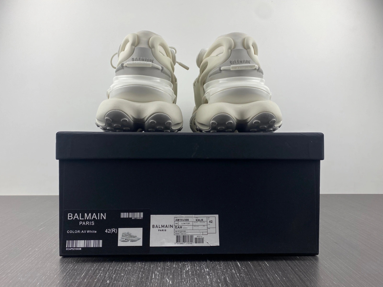 Balmain Neoprene and leather Unicorn low-top sneakers AM1VJ309