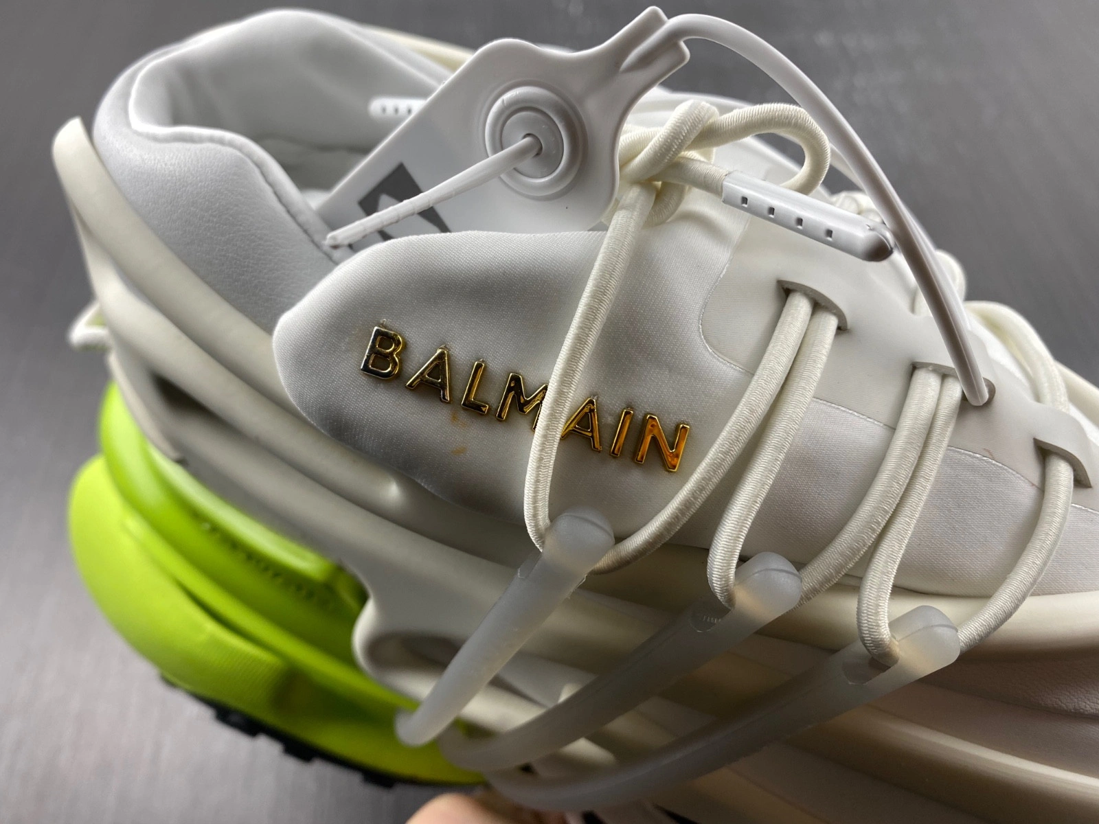 Balmain Neoprene and leather Unicorn low-top sneakers AM1VJ309