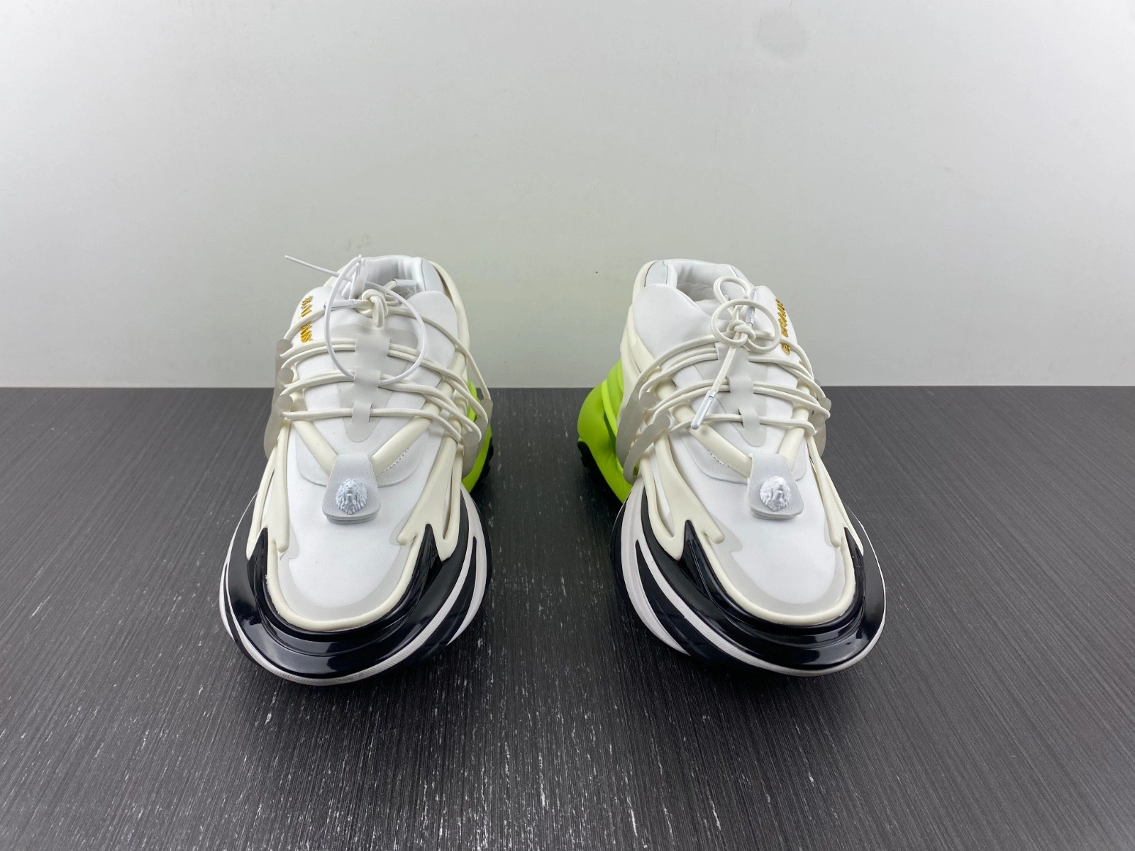 Balmain Neoprene and leather Unicorn low-top sneakers AM1VJ309