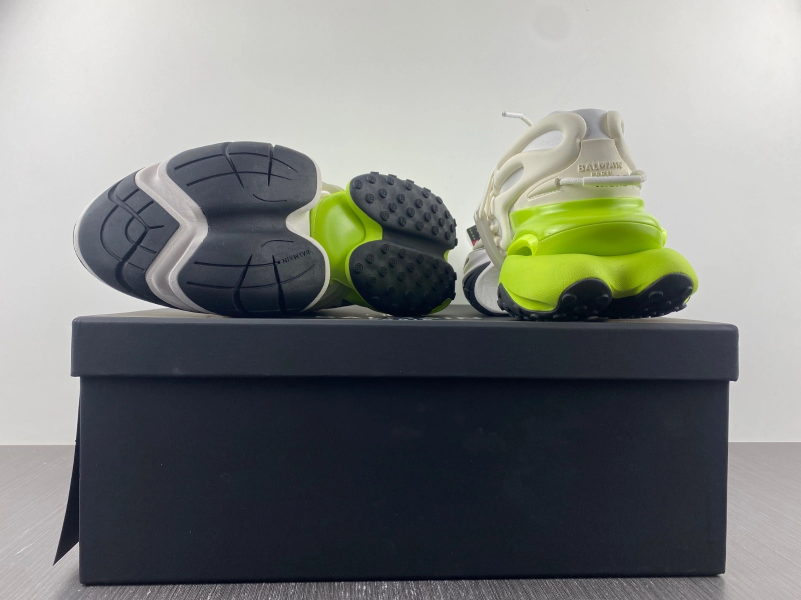 Balmain Neoprene and leather Unicorn low-top sneakers AM1VJ309