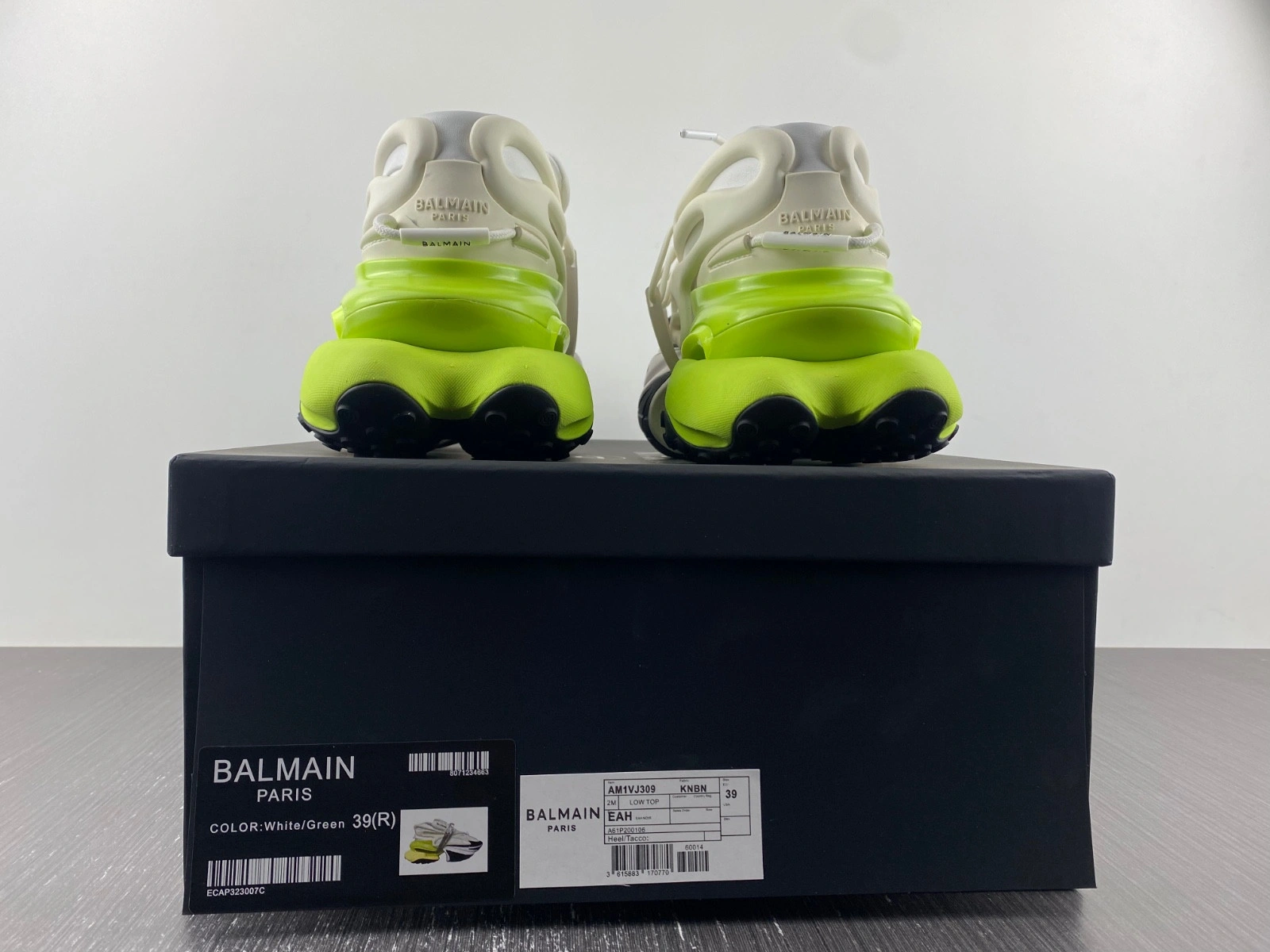 Balmain Neoprene and leather Unicorn low-top sneakers AM1VJ309
