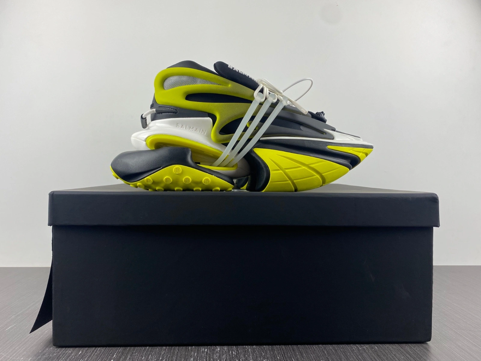 Balmain Neoprene and leather Unicorn low-top sneakers AM1VJ398