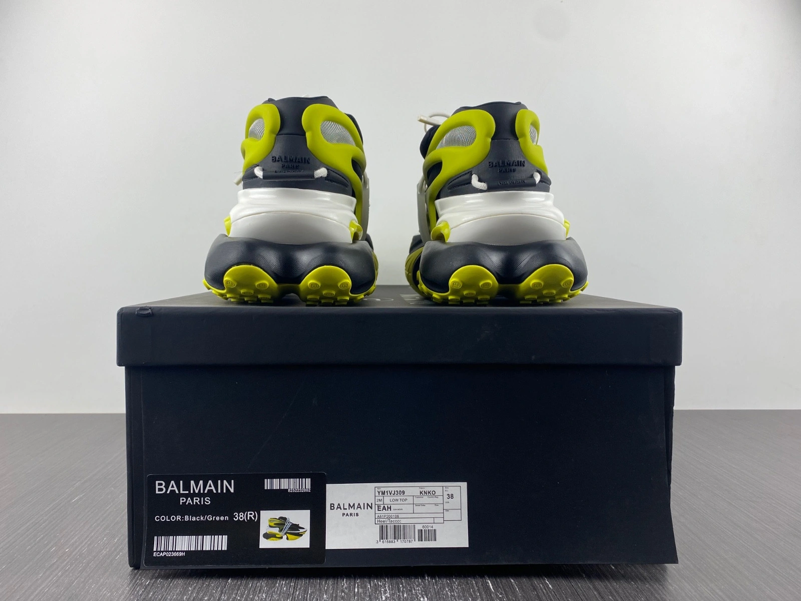 Balmain Neoprene and leather Unicorn low-top sneakers AM1VJ398