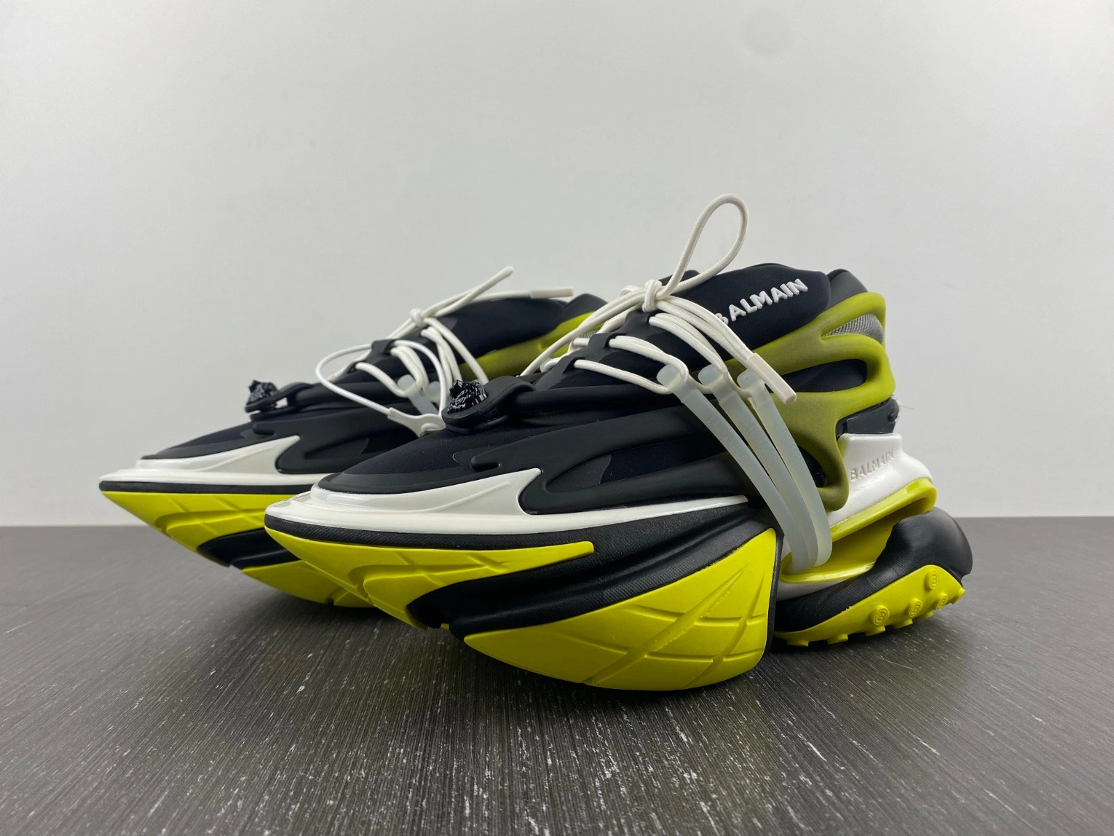 Balmain Neoprene and leather Unicorn low-top sneakers AM1VJ398