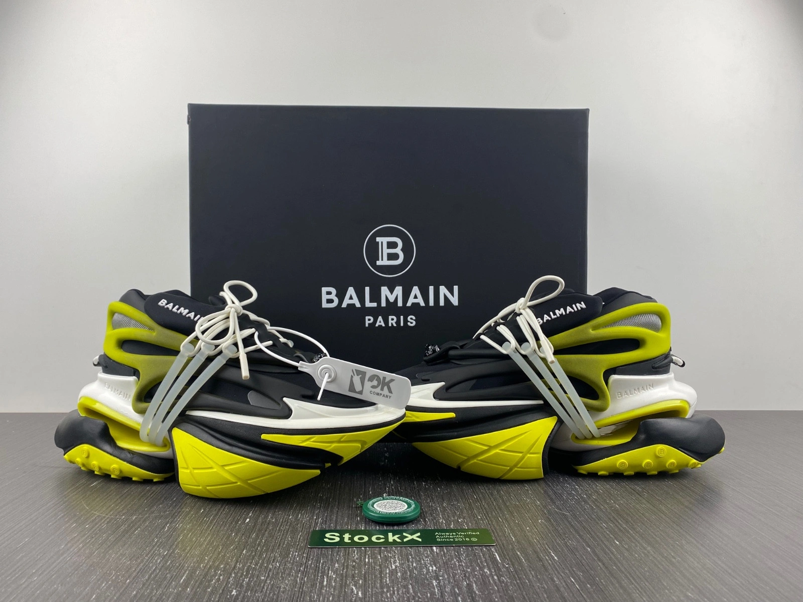 Balmain Neoprene and leather Unicorn low-top sneakers AM1VJ398