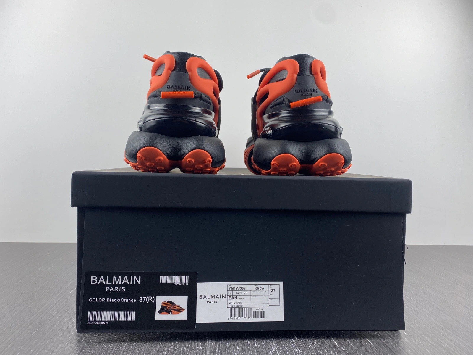 Balmain Neoprene and leather Unicorn low-top sneakers YM1VJ309