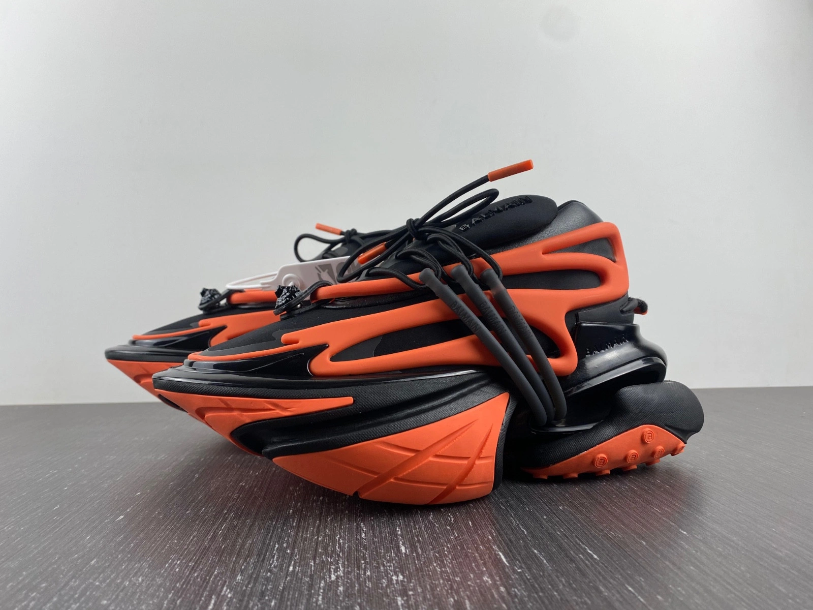 Balmain Neoprene and leather Unicorn low-top sneakers YM1VJ309