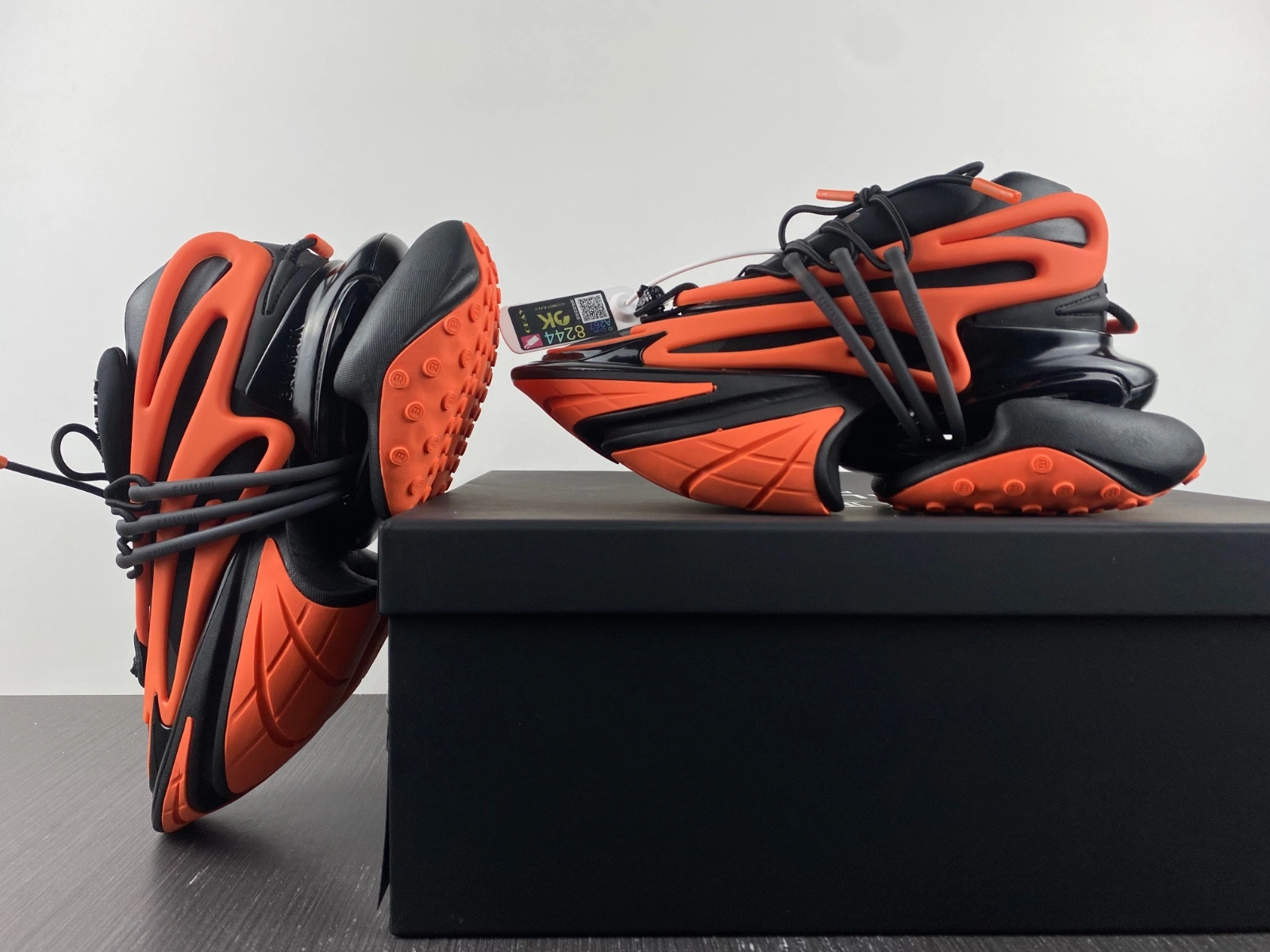 Balmain Neoprene and leather Unicorn low-top sneakers YM1VJ309