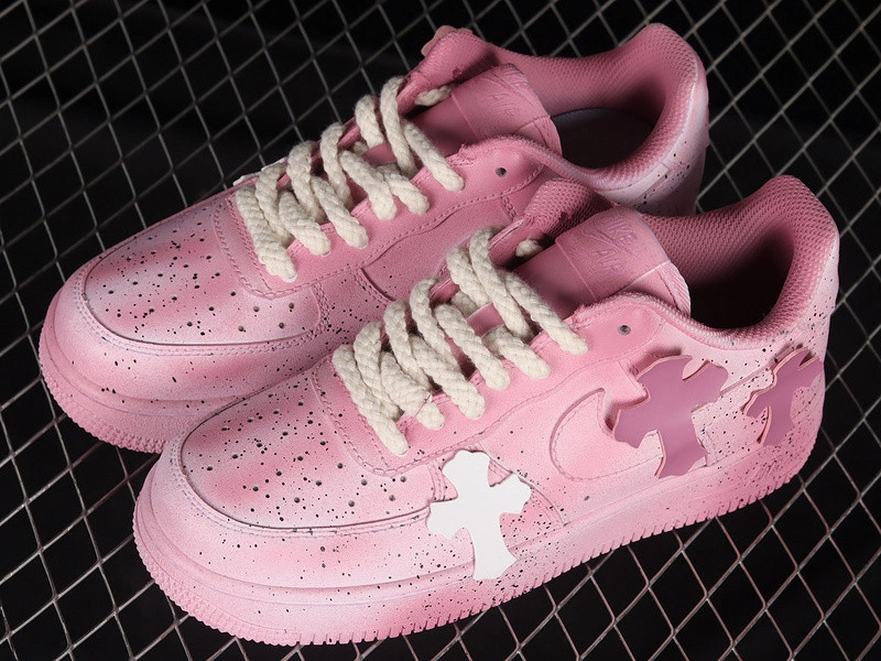 CHROMEHEARTS X AIR FORCE 1 LOW 07 PINK PINK WHITE  DD8959-100