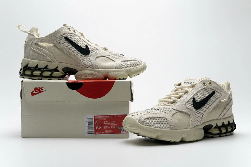 CQ5486-001 Stussy x Nike Air Zoom Spiridon Caged   CQ5486-200