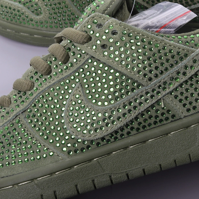 Cactus Plant Flea Market X Swarovski X Dunk Low 'Spiral Sage'   CZ2670-300