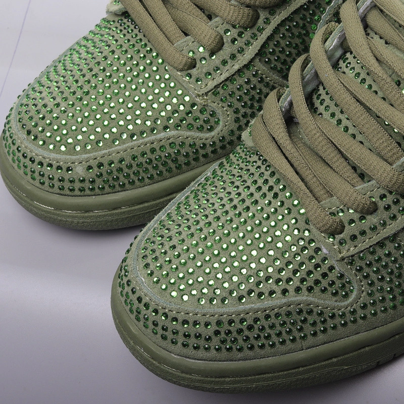 Cactus Plant Flea Market X Swarovski X Dunk Low 'Spiral Sage'   CZ2670-300