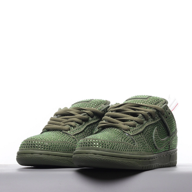 Cactus Plant Flea Market X Swarovski X Dunk Low 'Spiral Sage'   CZ2670-300