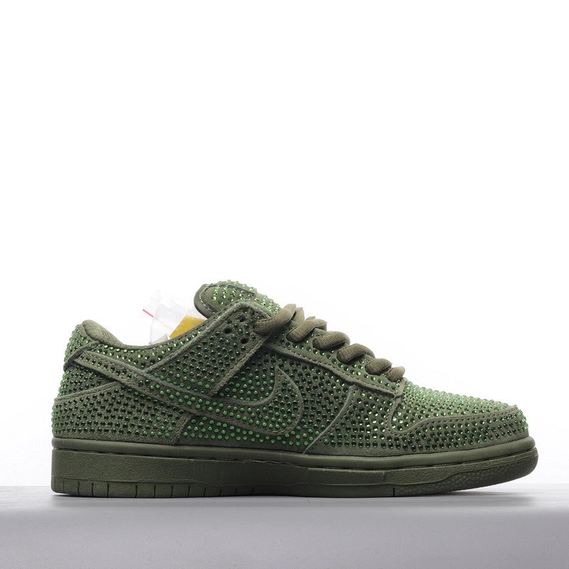 Cactus Plant Flea Market X Swarovski X Dunk Low 'Spiral Sage'   CZ2670-300