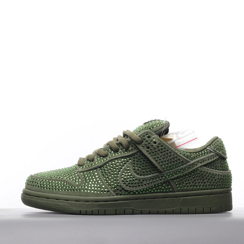 Cactus Plant Flea Market X Swarovski X Dunk Low 'Spiral Sage'   CZ2670-300