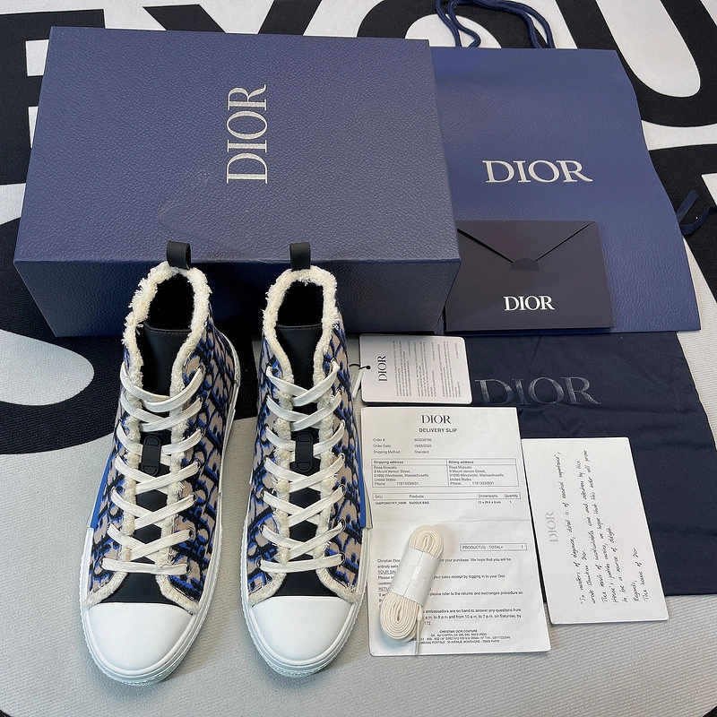 Dior B23 Oblique HIGH Top Sneaker