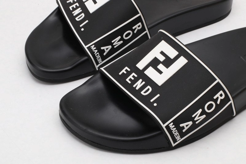 FENDI  Slides  All WHITE with white letter