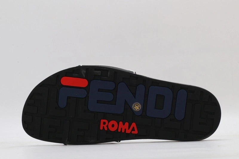 FENDI  Slides  All WHITE with white letter