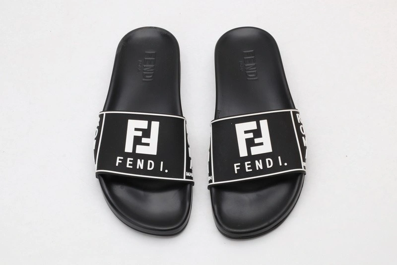 FENDI  Slides  All WHITE with white letter