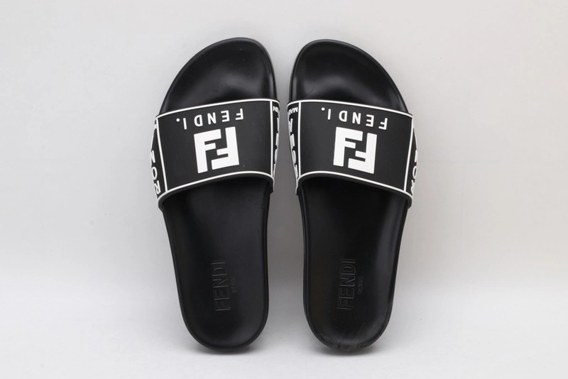 FENDI  Slides  All WHITE with white letter