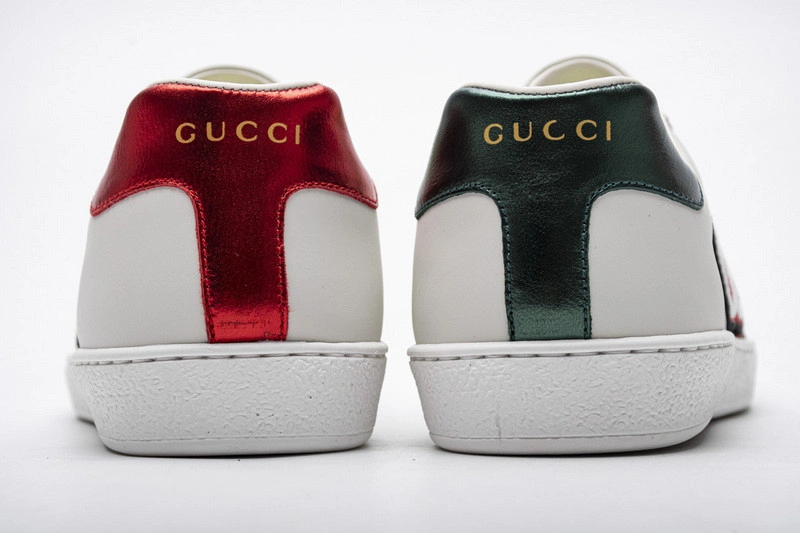 GUCCI  LOW-TOP SNEAKER WHITE  WITH APPLE