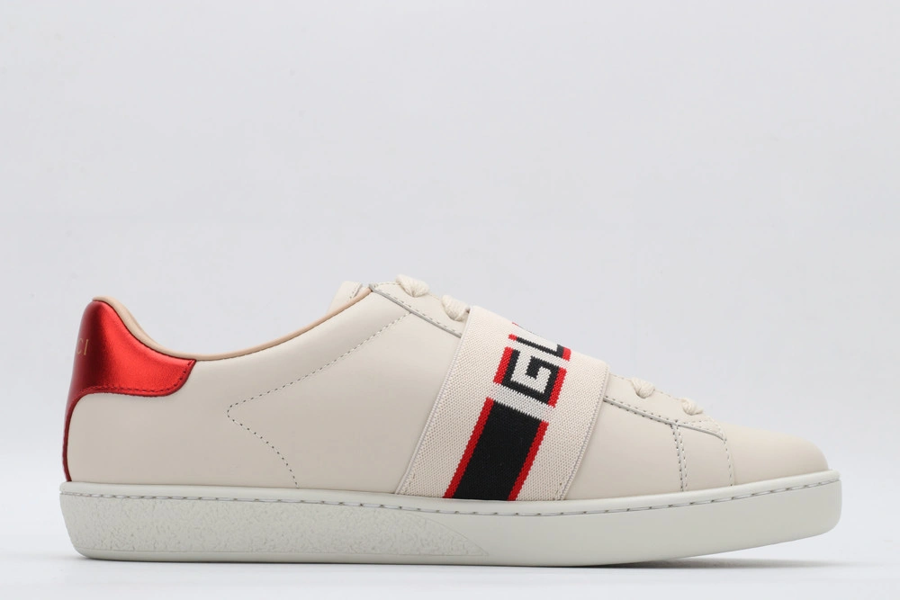 GUCCI  LOW-TOP SNEAKER WHITE WITH GUCCI