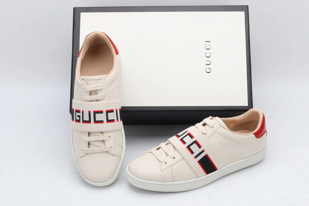 GUCCI  LOW-TOP SNEAKER WHITE WITH GUCCI