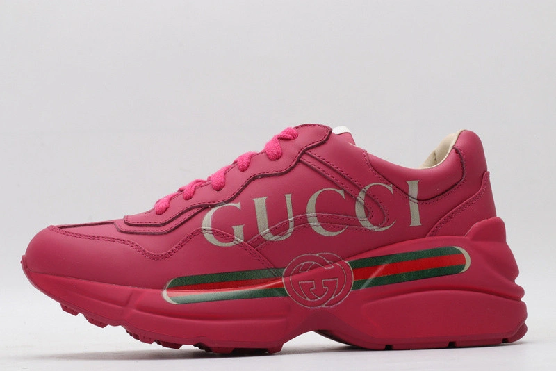 GUCCI  SNEAKER PINK  WITH GUCCI LETTER