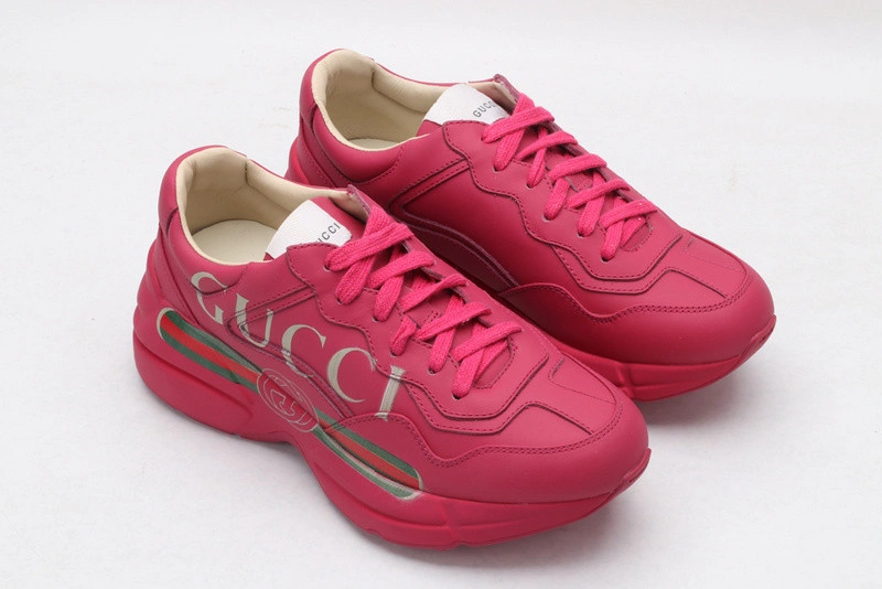 GUCCI  SNEAKER PINK  WITH GUCCI LETTER