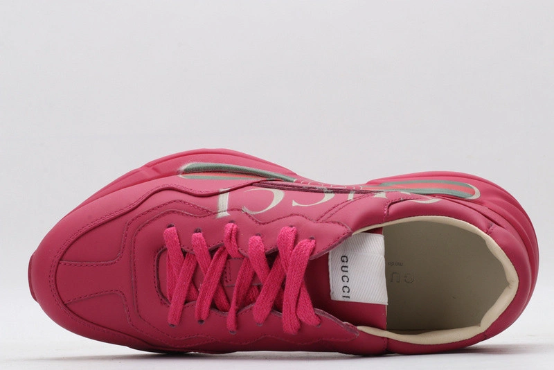 GUCCI  SNEAKER PINK  WITH GUCCI LETTER