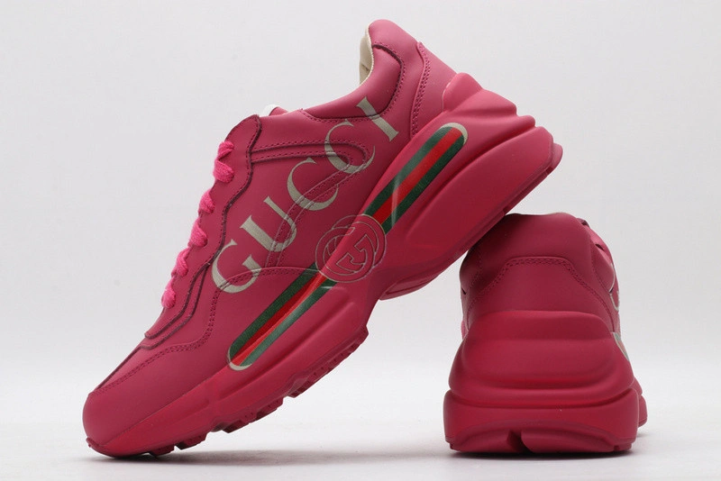 GUCCI  SNEAKER PINK  WITH GUCCI LETTER