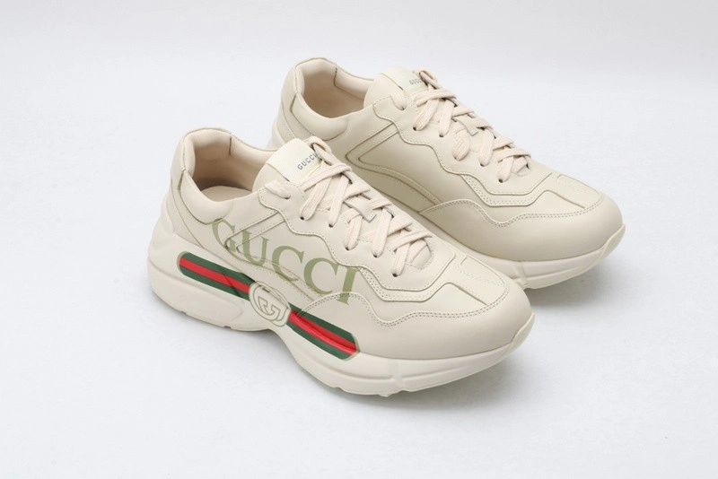 GUCCI ACE EMBROIDERED LOW-TOP SNEAKER  WHITE WITH 
