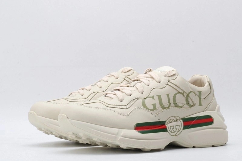 GUCCI ACE EMBROIDERED LOW-TOP SNEAKER  WHITE WITH 