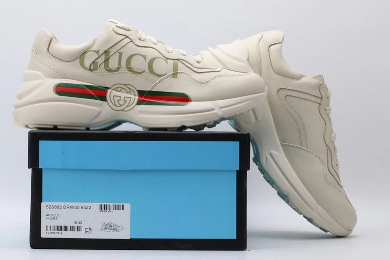 GUCCI ACE EMBROIDERED LOW-TOP SNEAKER  WHITE WITH 