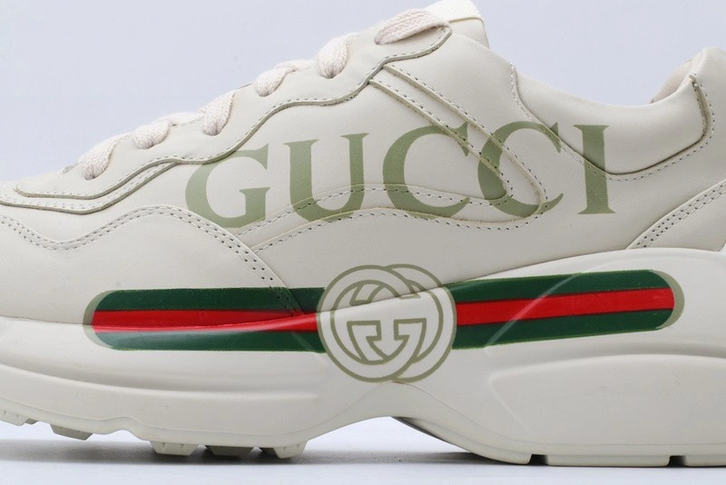 GUCCI ACE EMBROIDERED LOW-TOP SNEAKER  WHITE WITH 