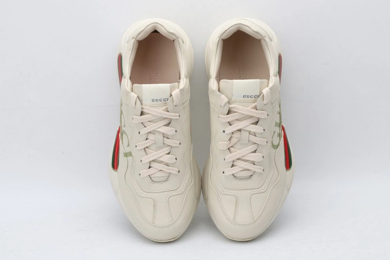 GUCCI ACE EMBROIDERED LOW-TOP SNEAKER  WHITE WITH 