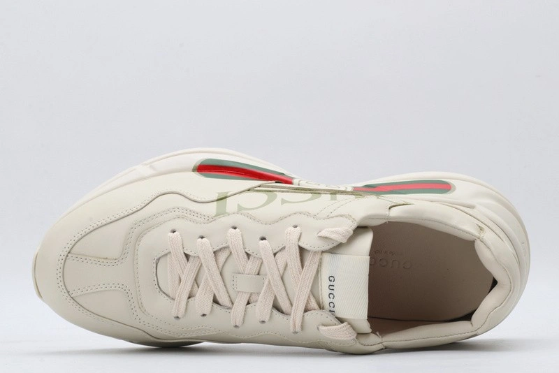 GUCCI ACE EMBROIDERED LOW-TOP SNEAKER  WHITE WITH 