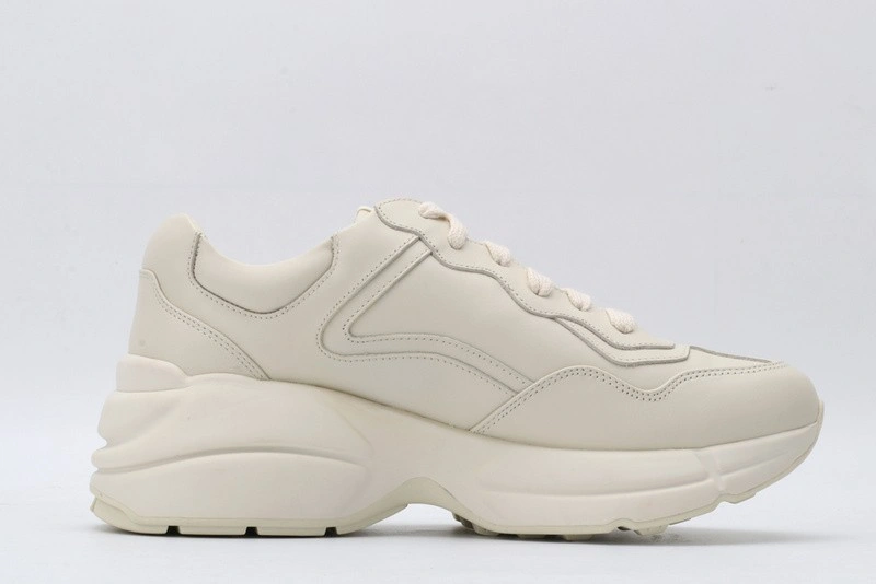 GUCCI ACE EMBROIDERED LOW-TOP SNEAKER  WHITE WITH PRINT